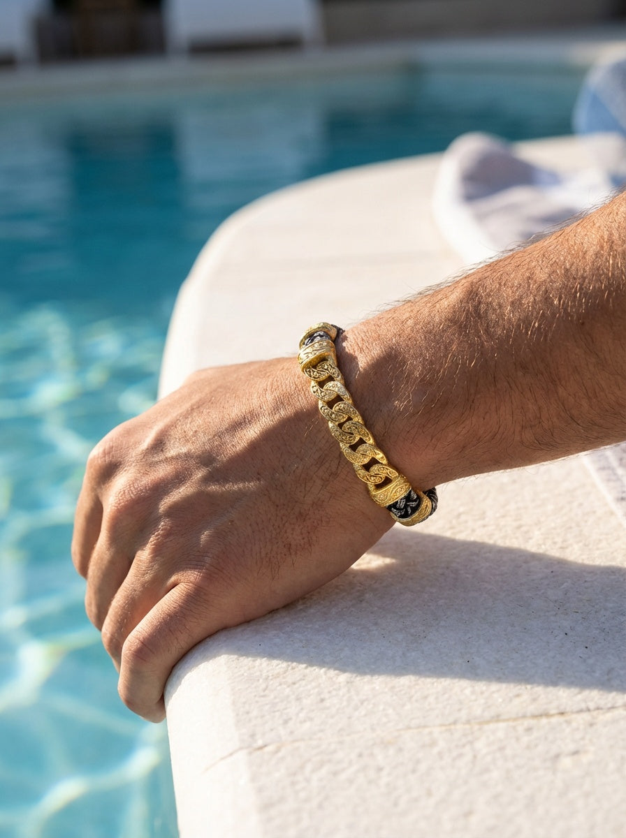 Torino Catena - Hakiki Deri Erkek Bileklik