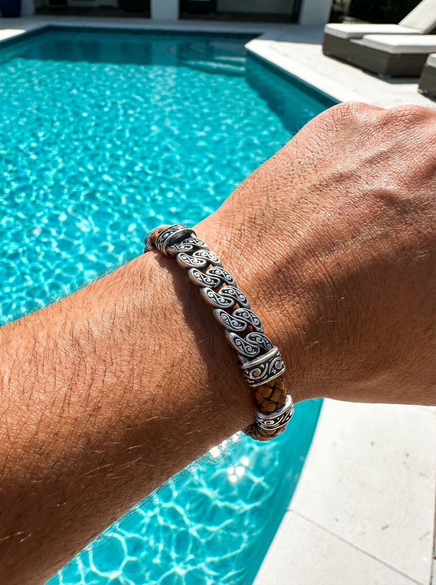 Torino Catena - Hakiki Deri Erkek Bileklik