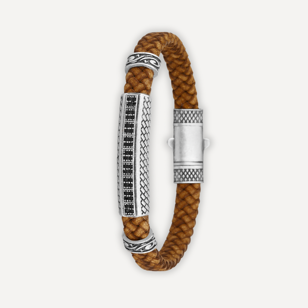 Floransa Striscia - Hakiki Deri Erkek Bileklik