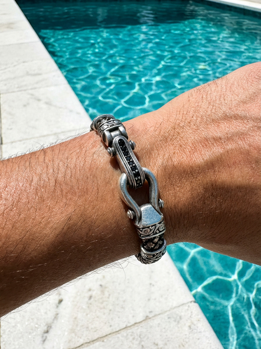 Napoli Manetta - Hakiki Deri Erkek Bileklik