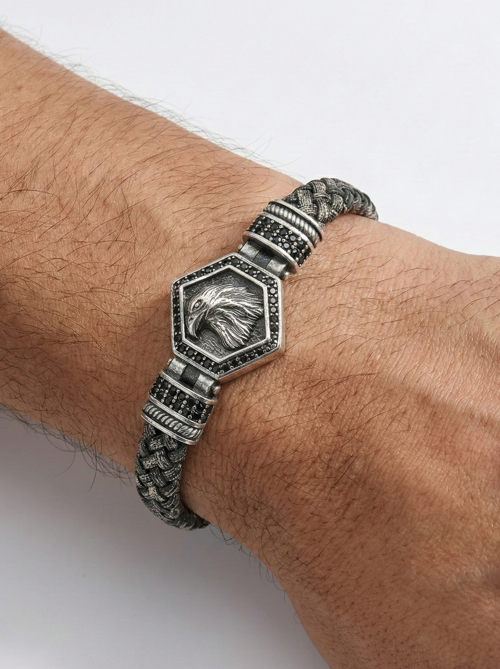 Bergamo Aquila - Hakiki Deri Erkek Bileklik