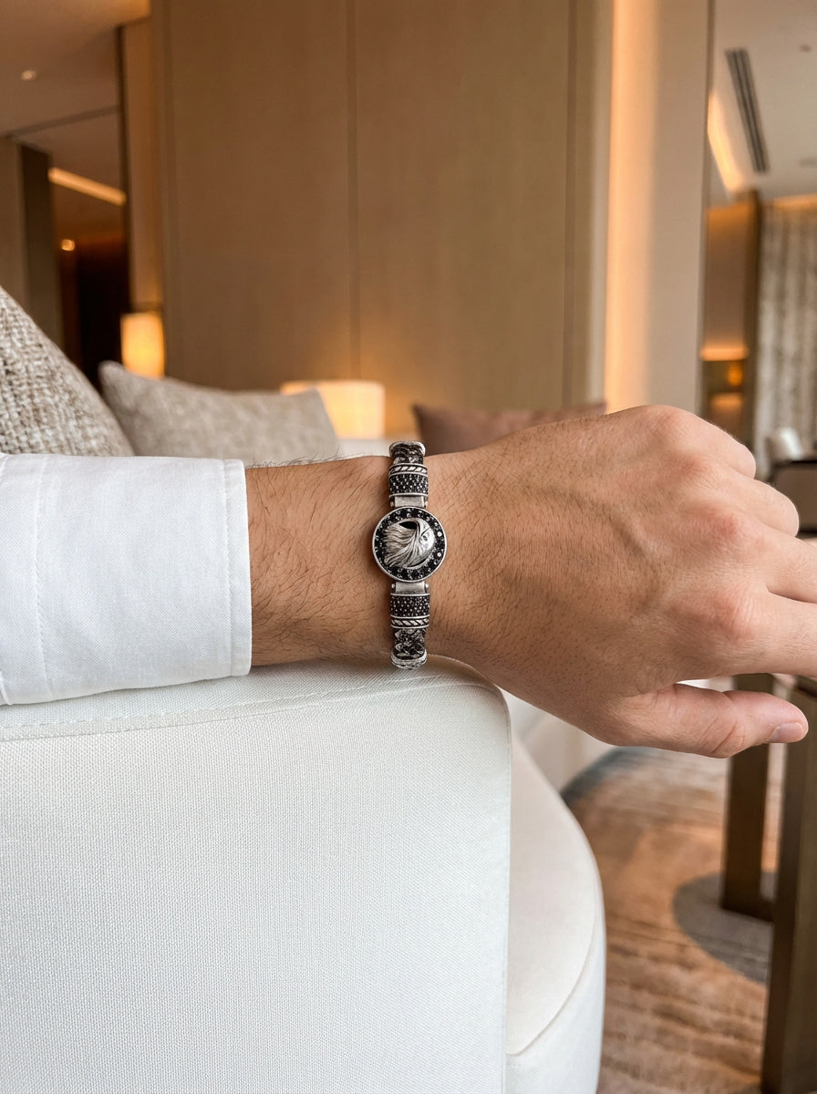 Bergamo Aquila - Hakiki Deri Erkek Bileklik