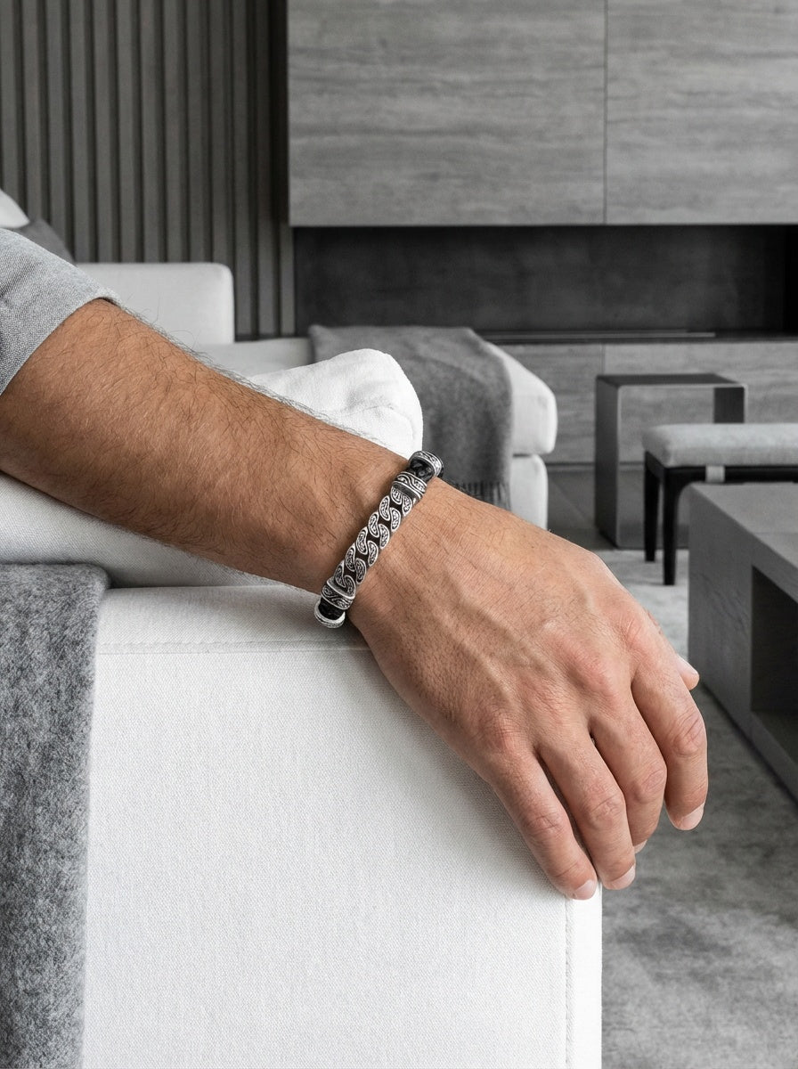 Torino Catena - Hakiki Deri Erkek Bileklik