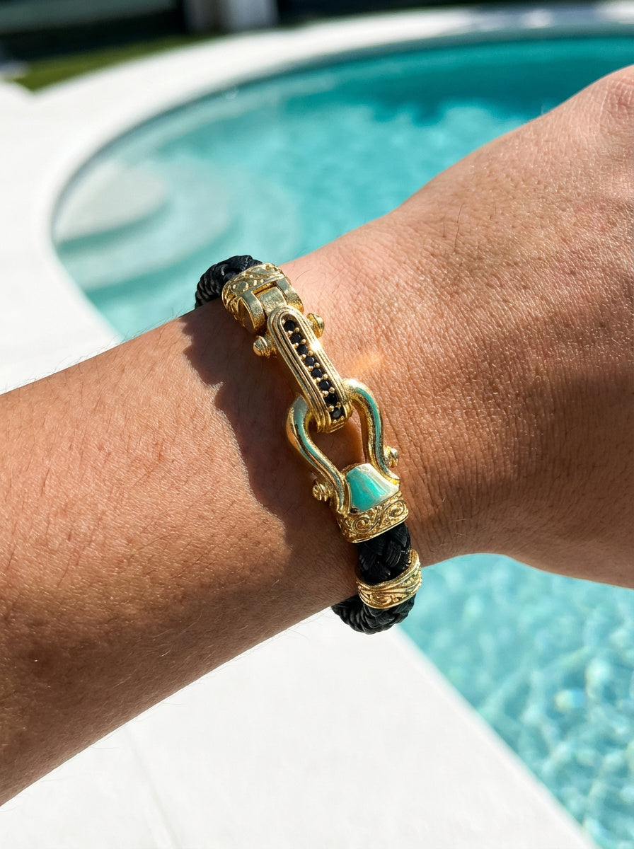 Napoli Manetta - Hakiki Deri Erkek Bileklik