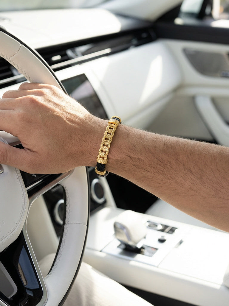 Torino Catena - Hakiki Deri Erkek Bileklik