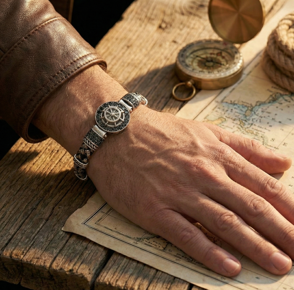 Cagliari Timone - Hakiki Deri Erkek Bileklik