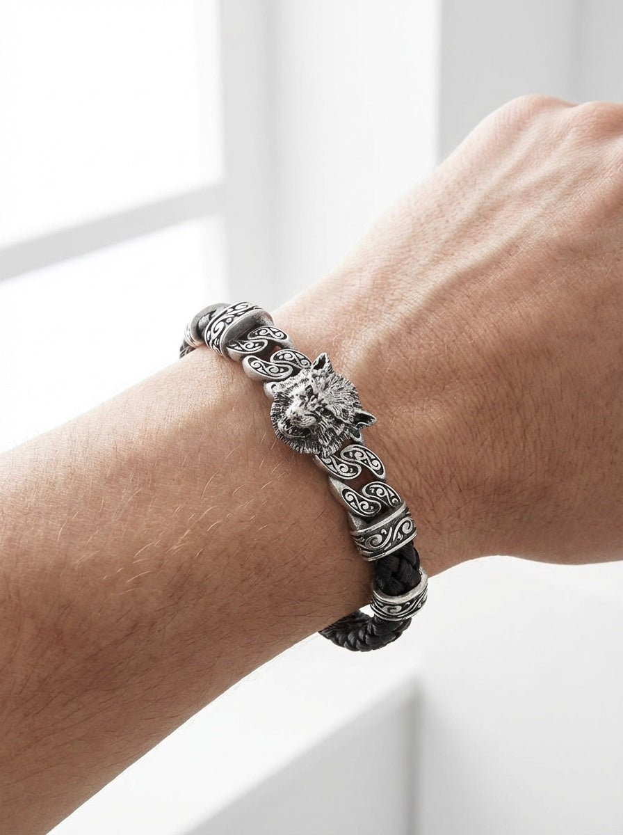 Verona Lupo - Hakiki Deri Erkek Bileklik