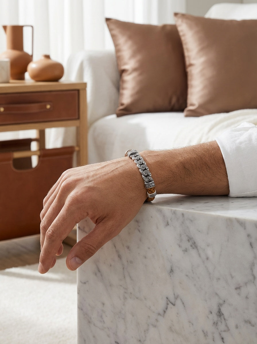 Torino Catena - Hakiki Deri Erkek Bileklik