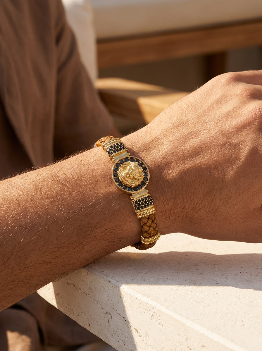 Milano Leone - Hakiki Deri Erkek Bileklik