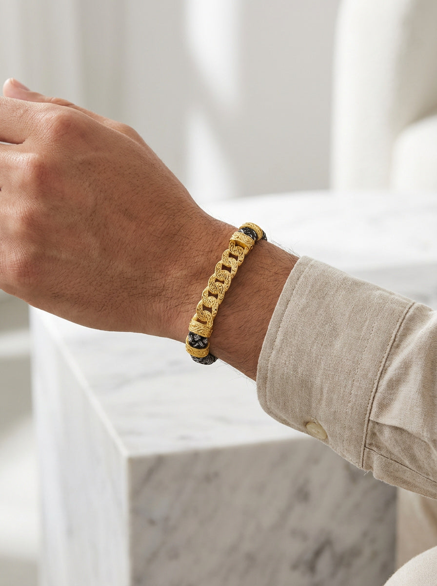 Torino Catena - Hakiki Deri Erkek Bileklik