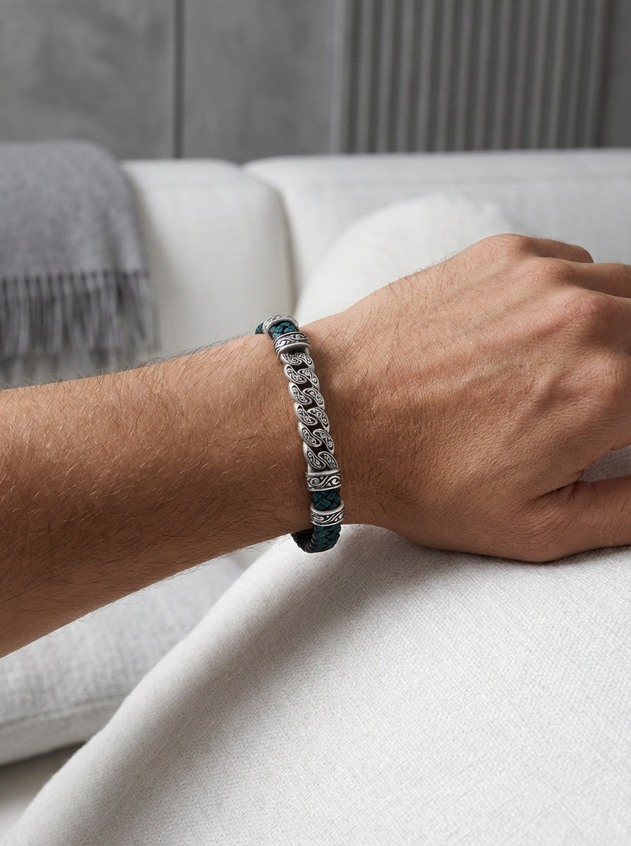 Torino Catena - Hakiki Deri Erkek Bileklik