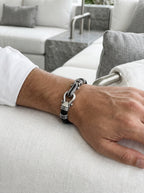 Napoli Manetta - Hakiki Deri Erkek Bileklik