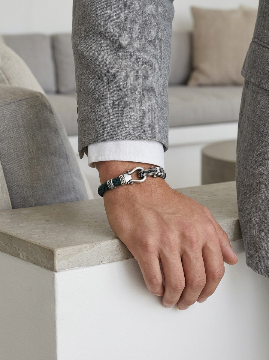 Napoli Manetta - Hakiki Deri Erkek Bileklik