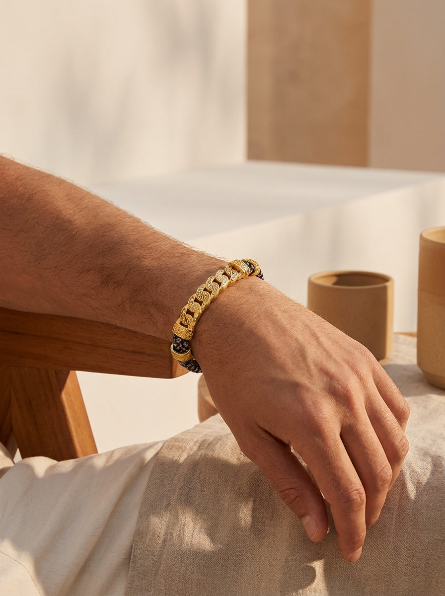 Torino Catena - Hakiki Deri Erkek Bileklik