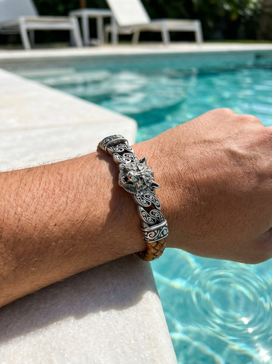 Verona Lupo - Hakiki Deri Erkek Bileklik