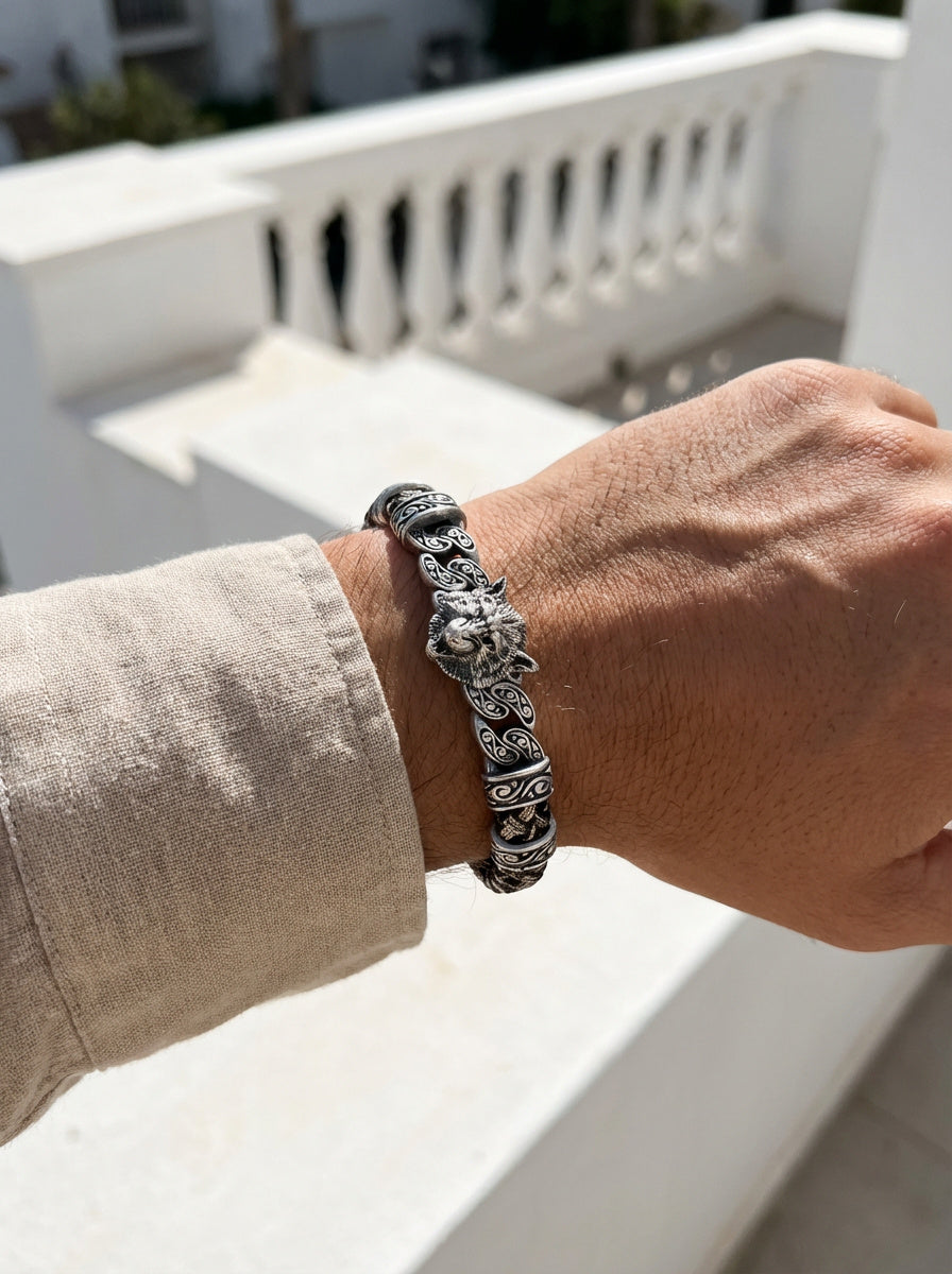 Verona Lupo - Hakiki Deri Erkek Bileklik