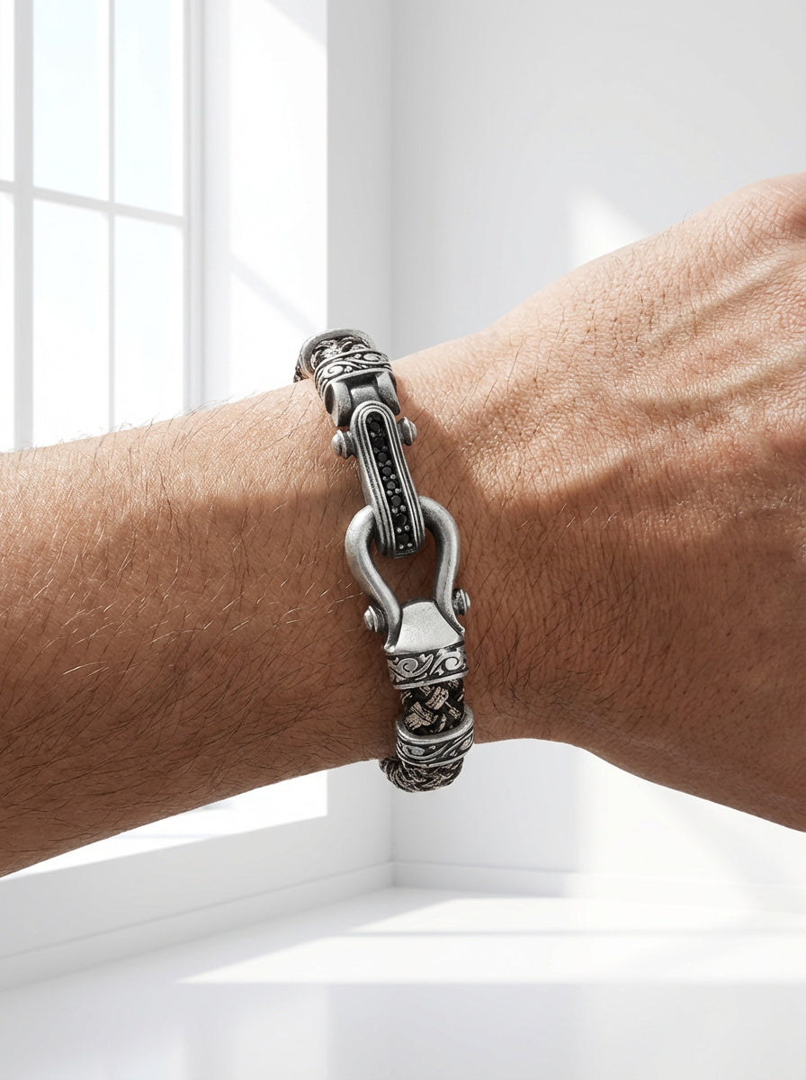 Napoli Manetta - Hakiki Deri Erkek Bileklik