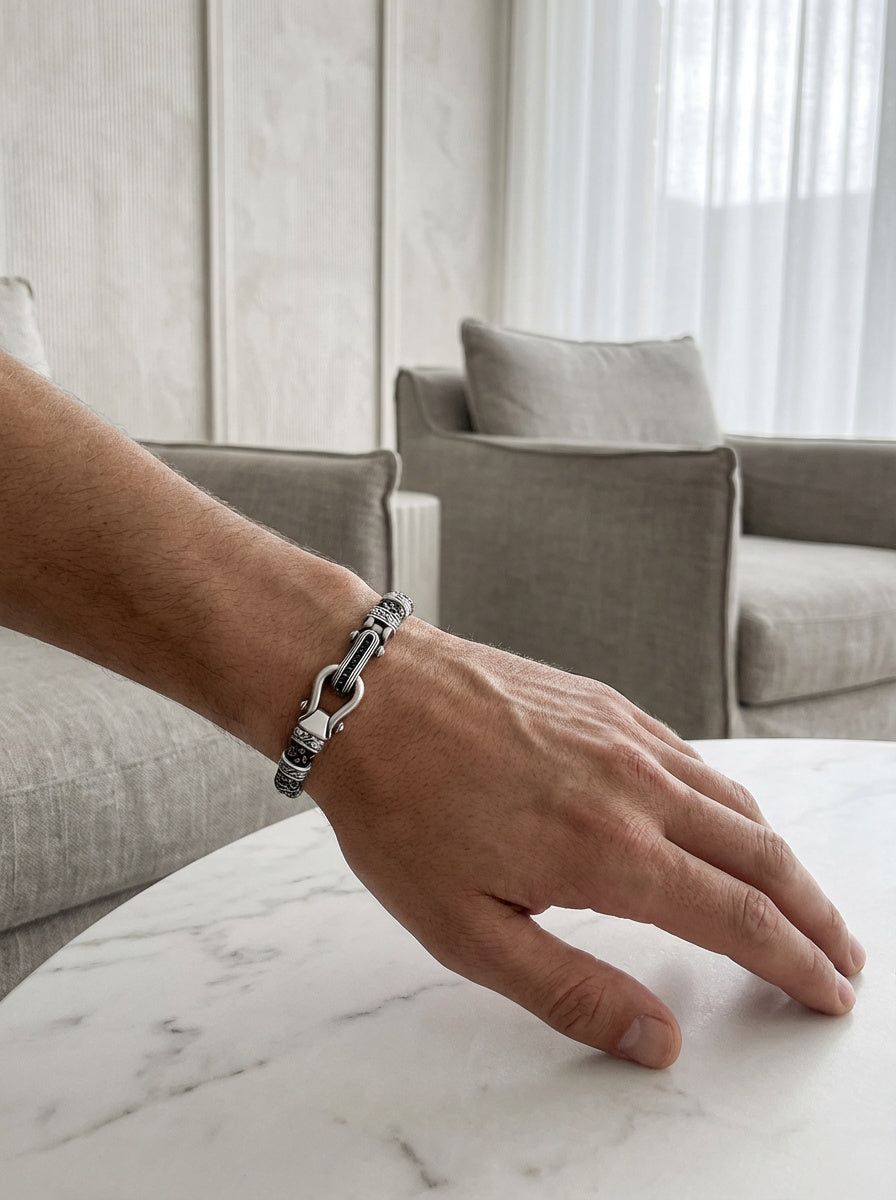 Napoli Manetta - Hakiki Deri Erkek Bileklik