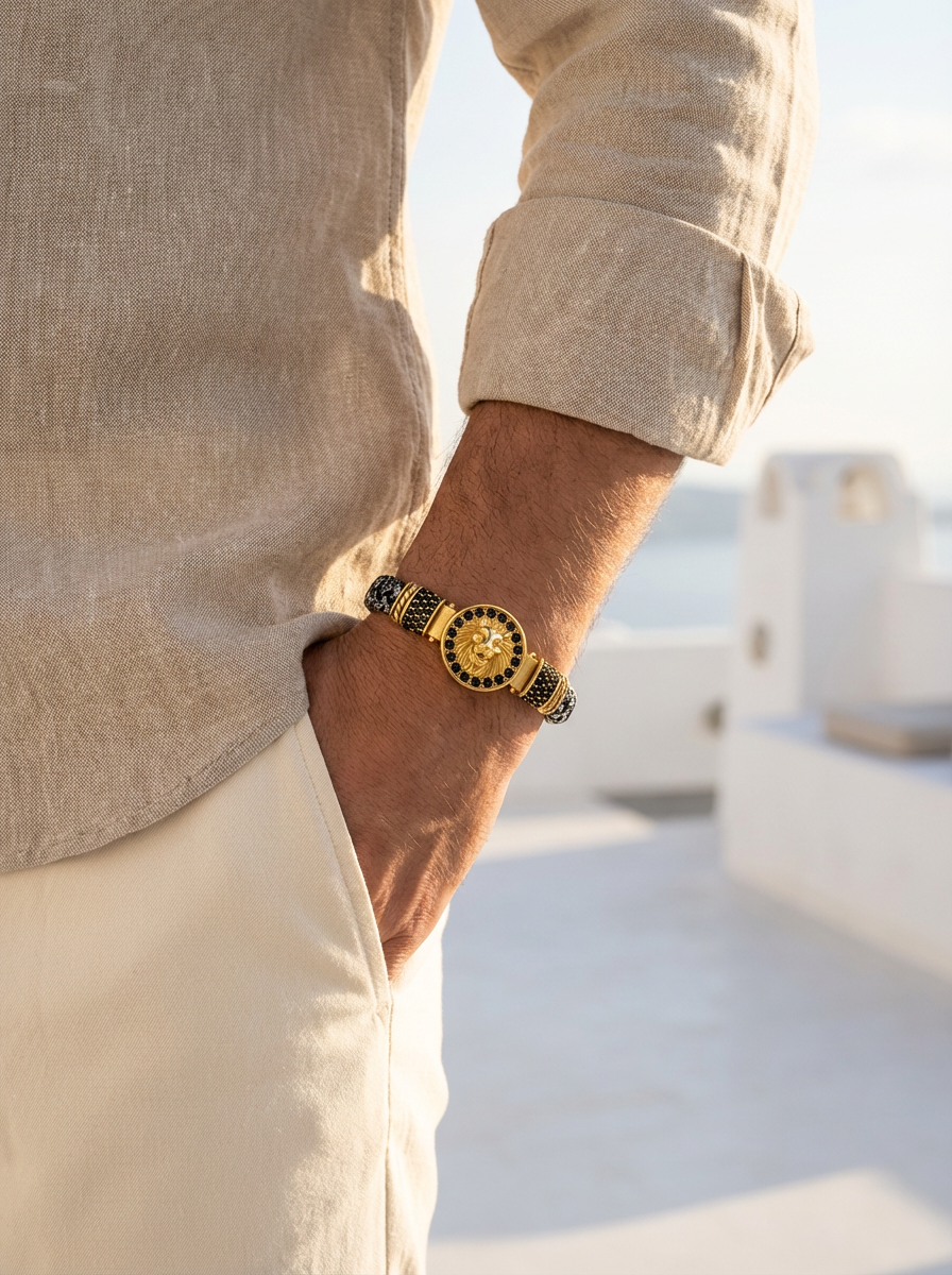 Milano Leone - Hakiki Deri Erkek Bileklik