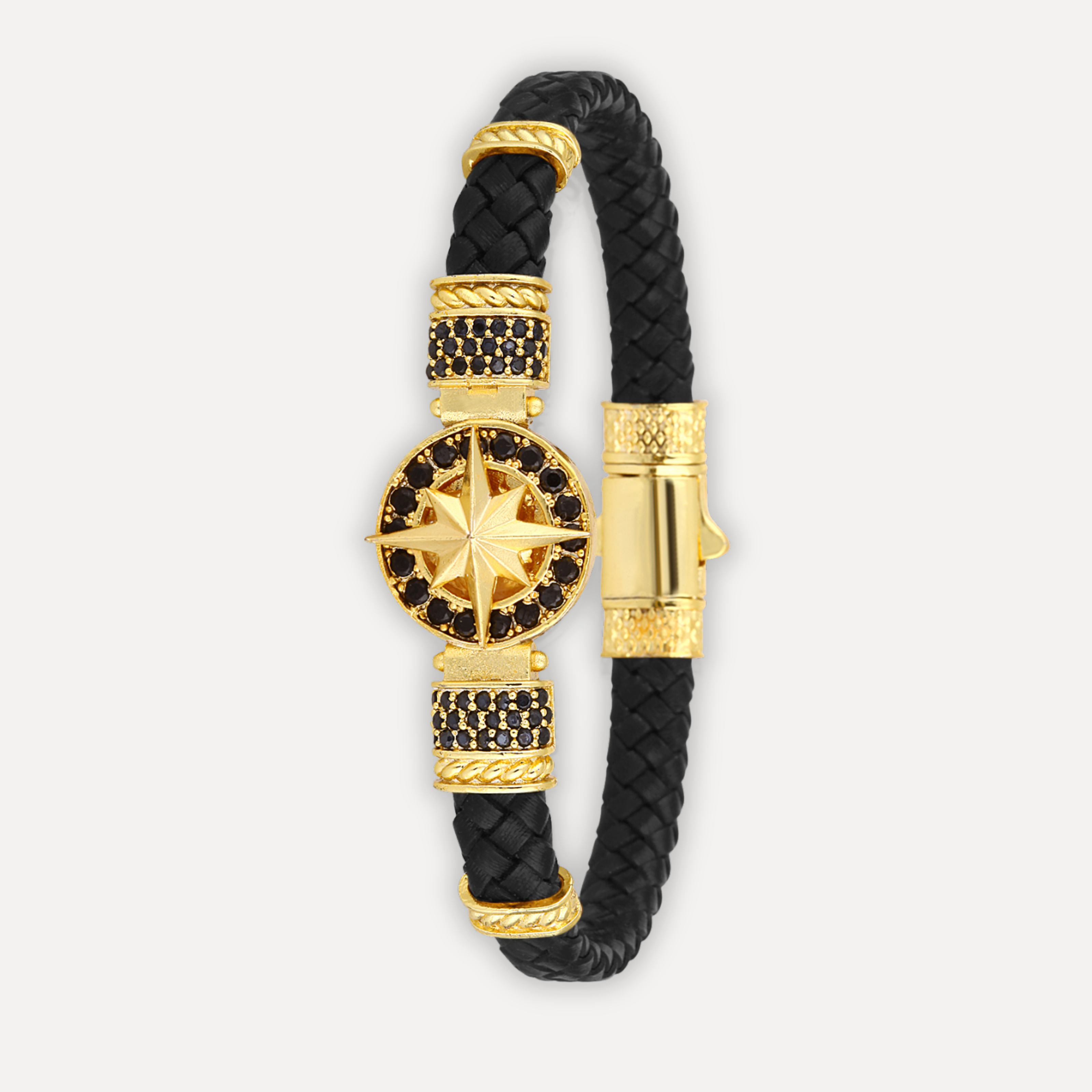 Cenova Bussola - Hakiki Deri Erkek Bileklik