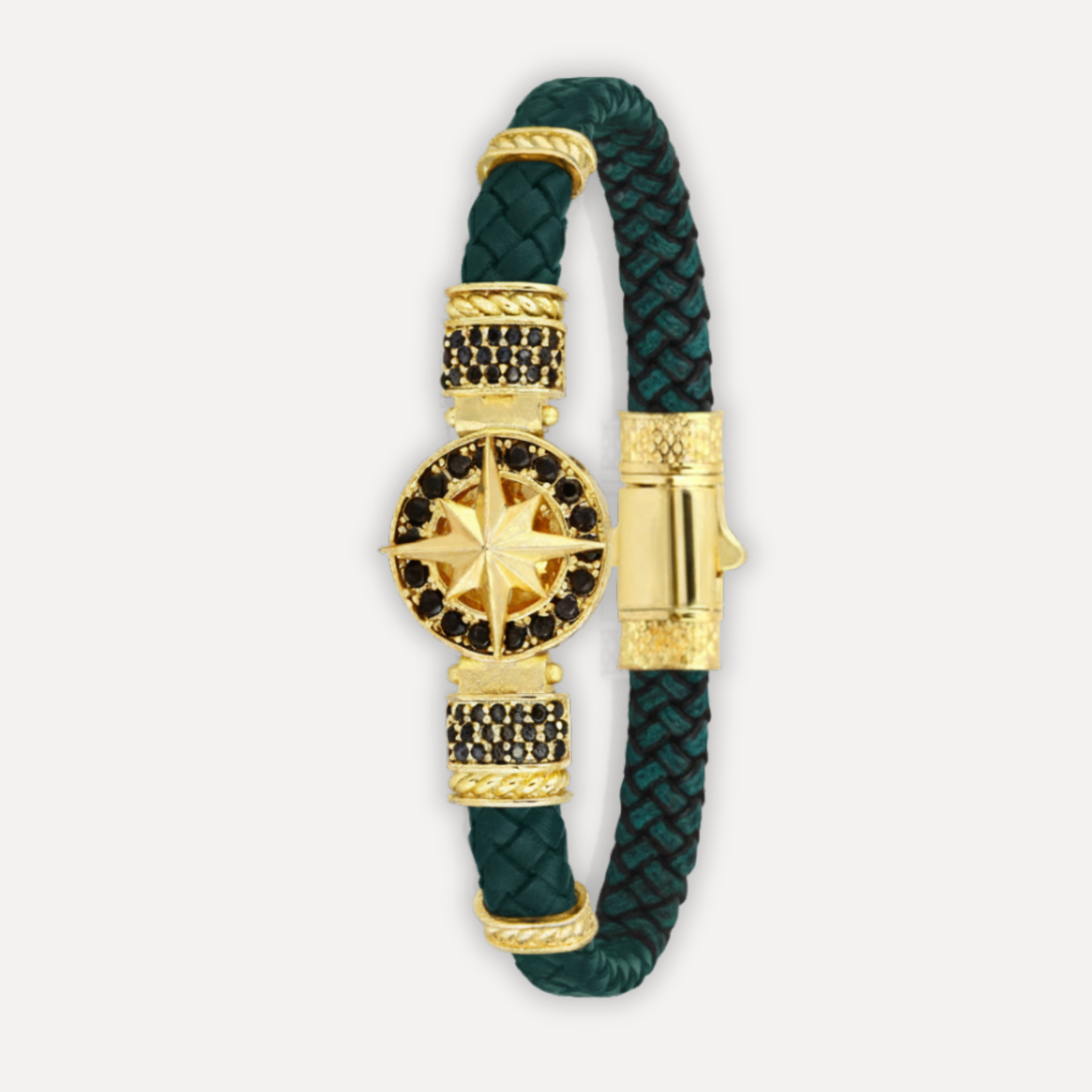 Cenova Bussola - Hakiki Deri Erkek Bileklik