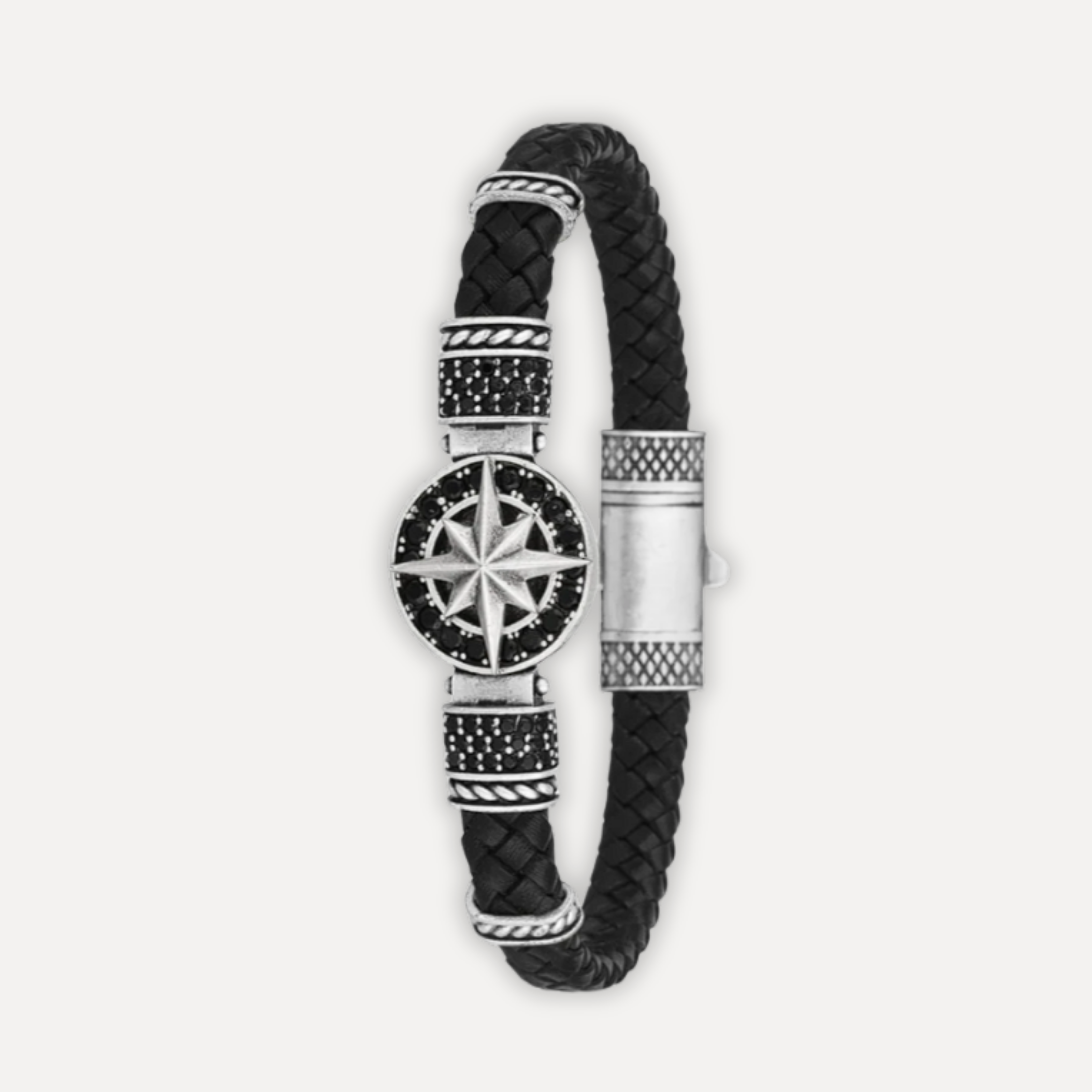 Cenova Bussola - Hakiki Deri Erkek Bileklik