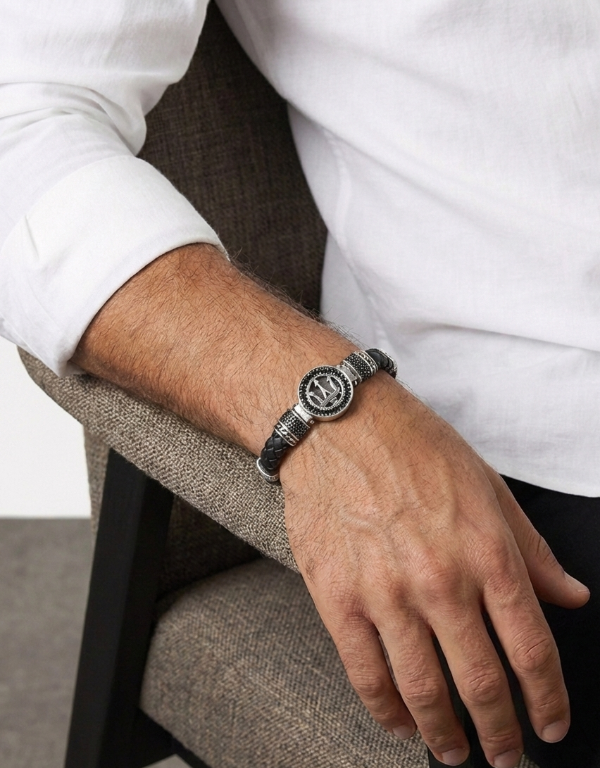 Ancona Rotta - Hakiki Deri Erkek Bileklik