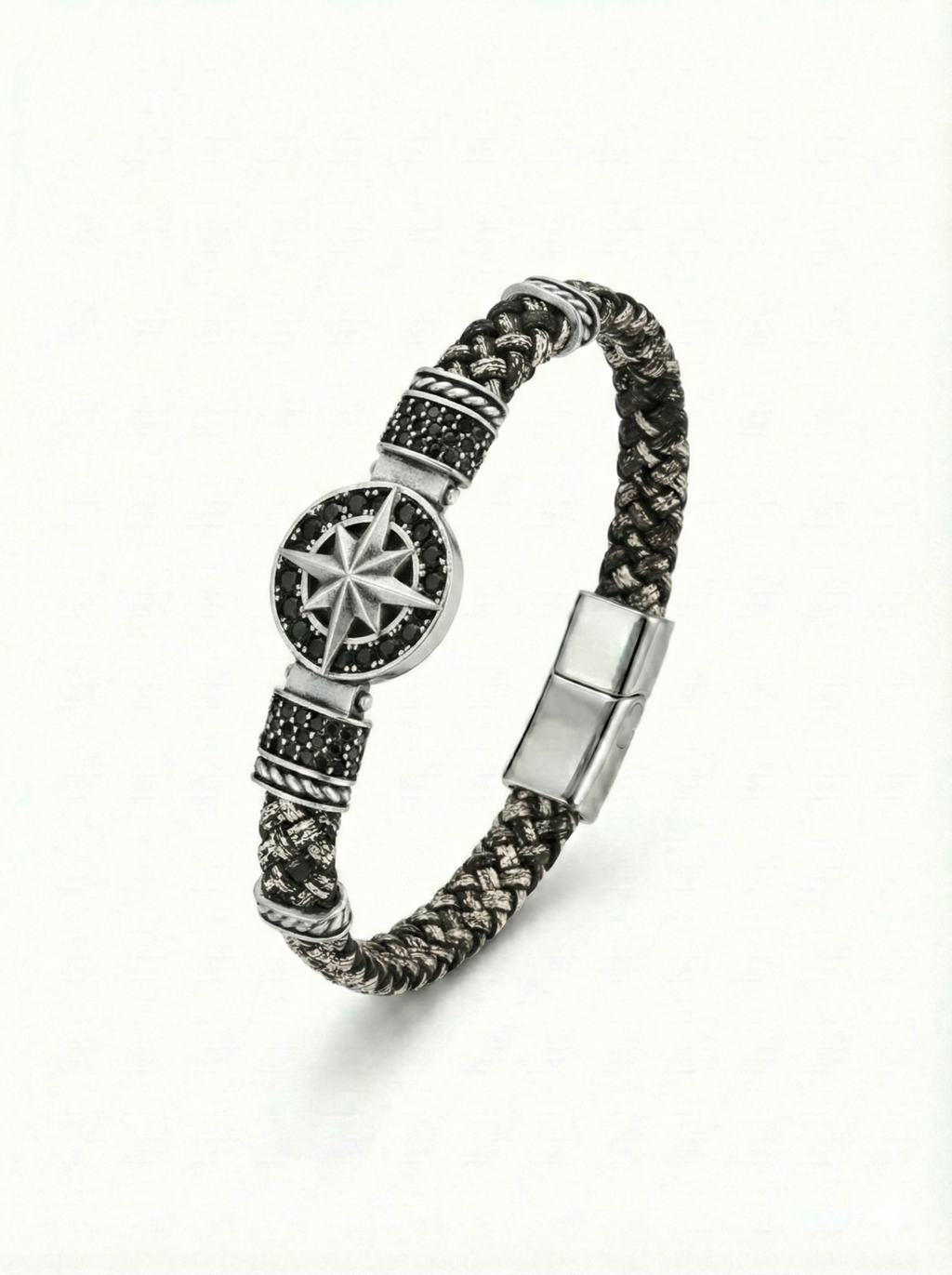 Cenova Bussola - Hakiki Deri Erkek Bileklik