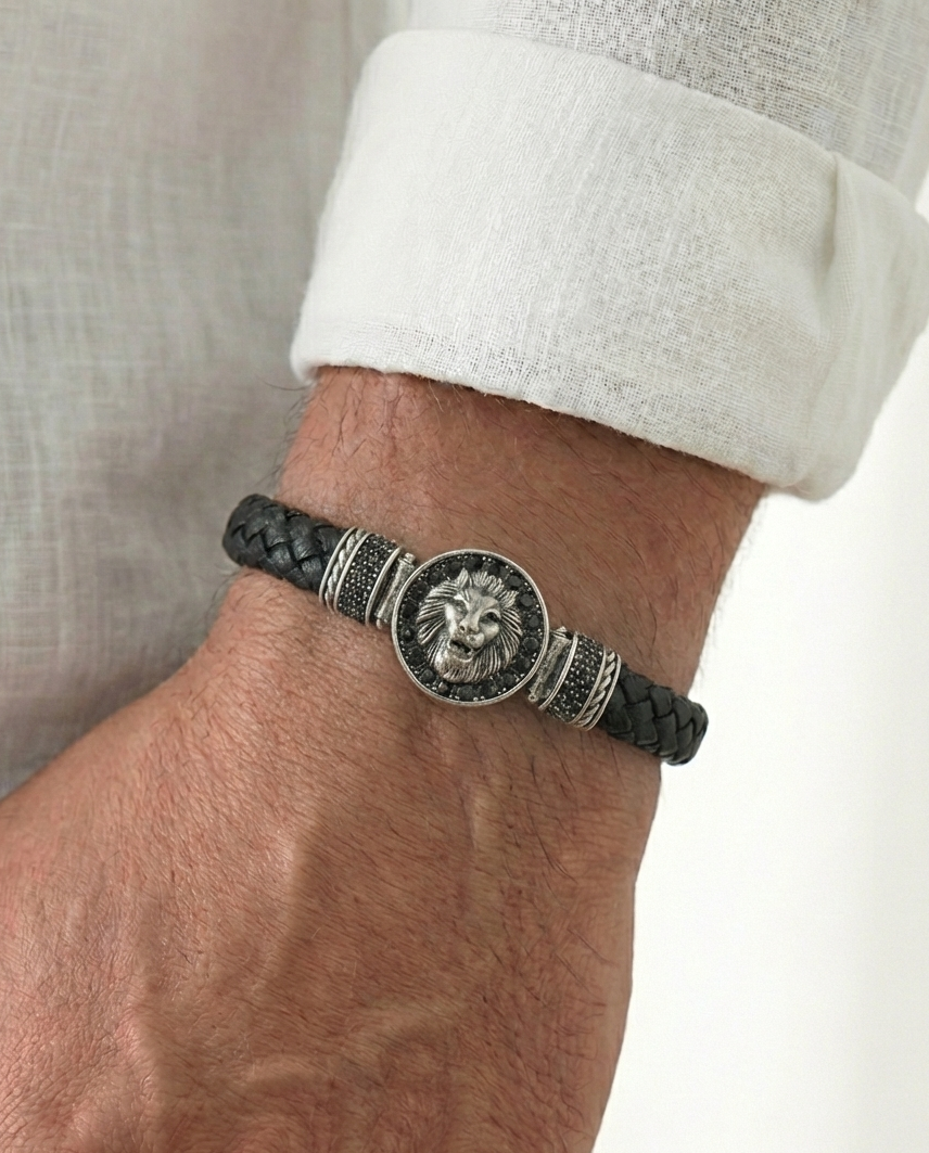 Milano Leone - Hakiki Deri Erkek Bileklik