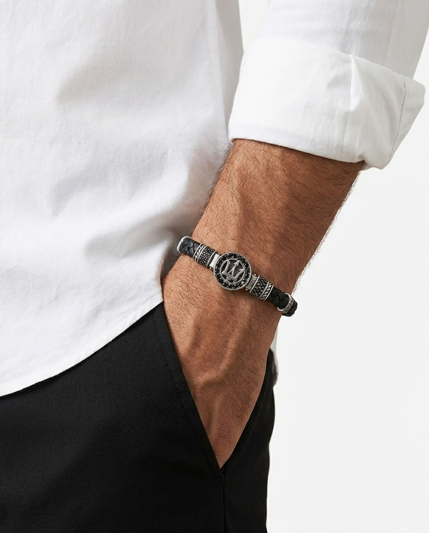 Ancona Rotta - Hakiki Deri Erkek Bileklik