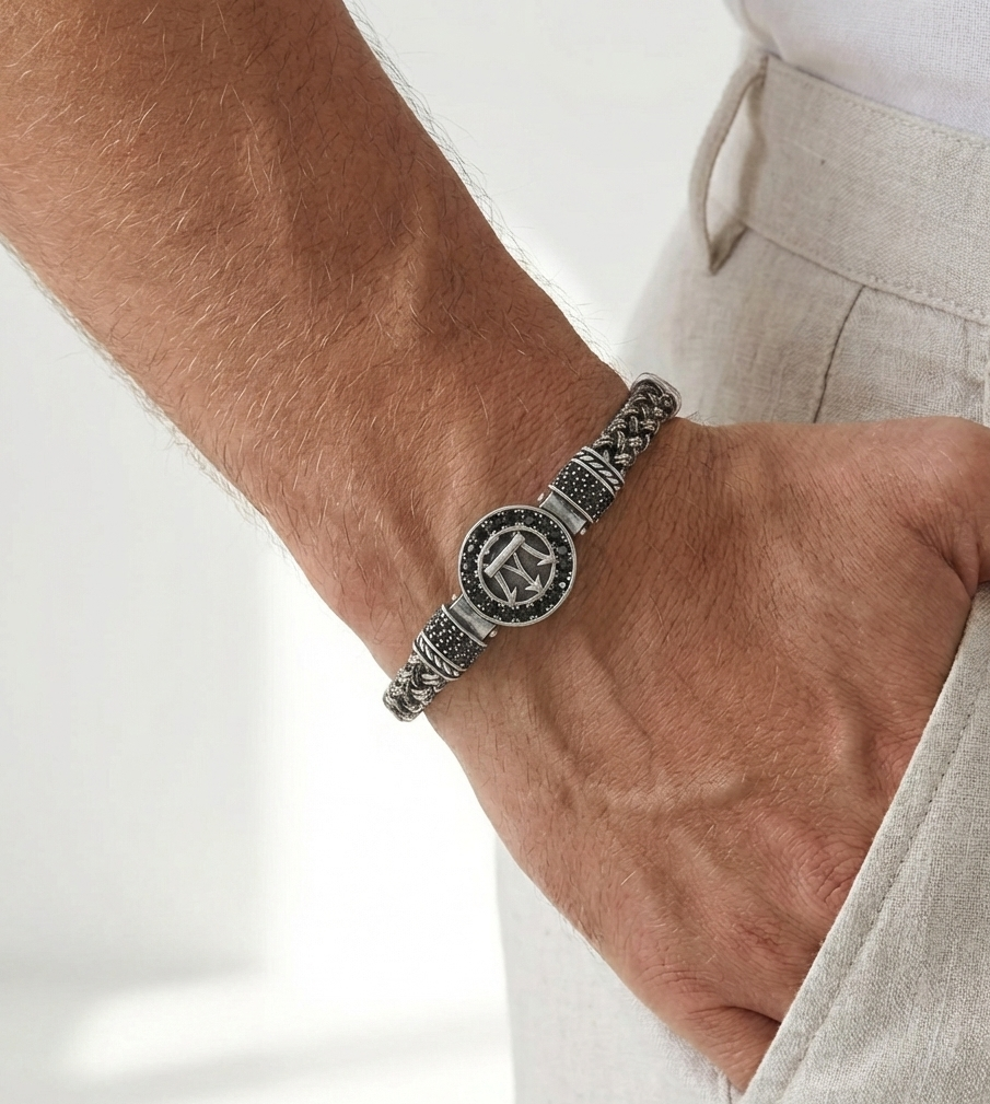 Ancona Rotta - Hakiki Deri Erkek Bileklik