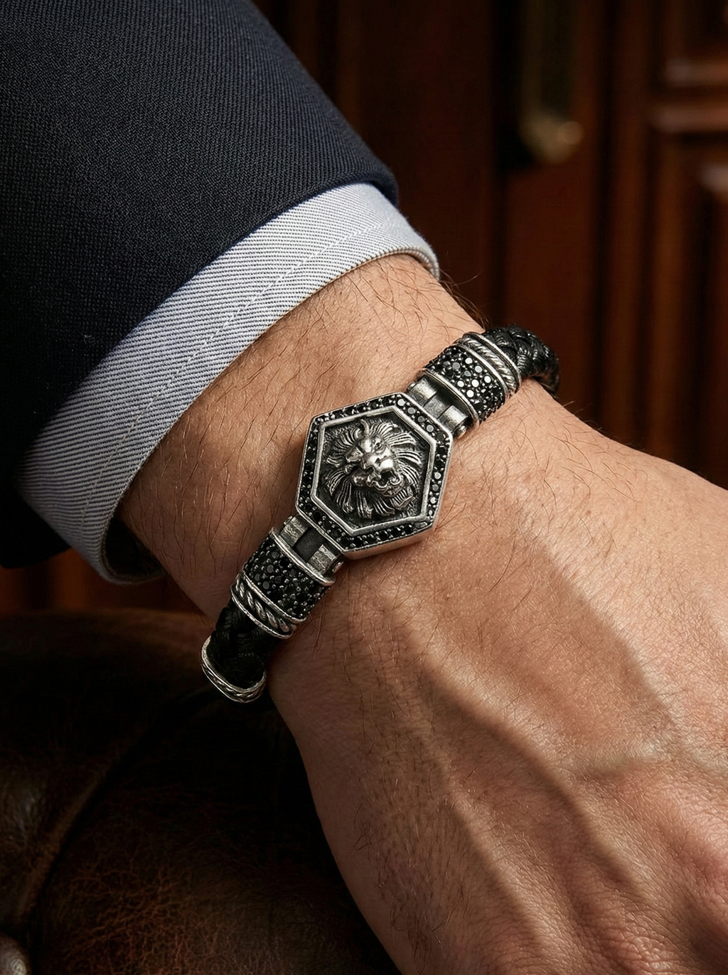 Milano Leone - Hakiki Deri Erkek Bileklik