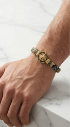 Cenova Bussola - Hakiki Deri Erkek Bileklik