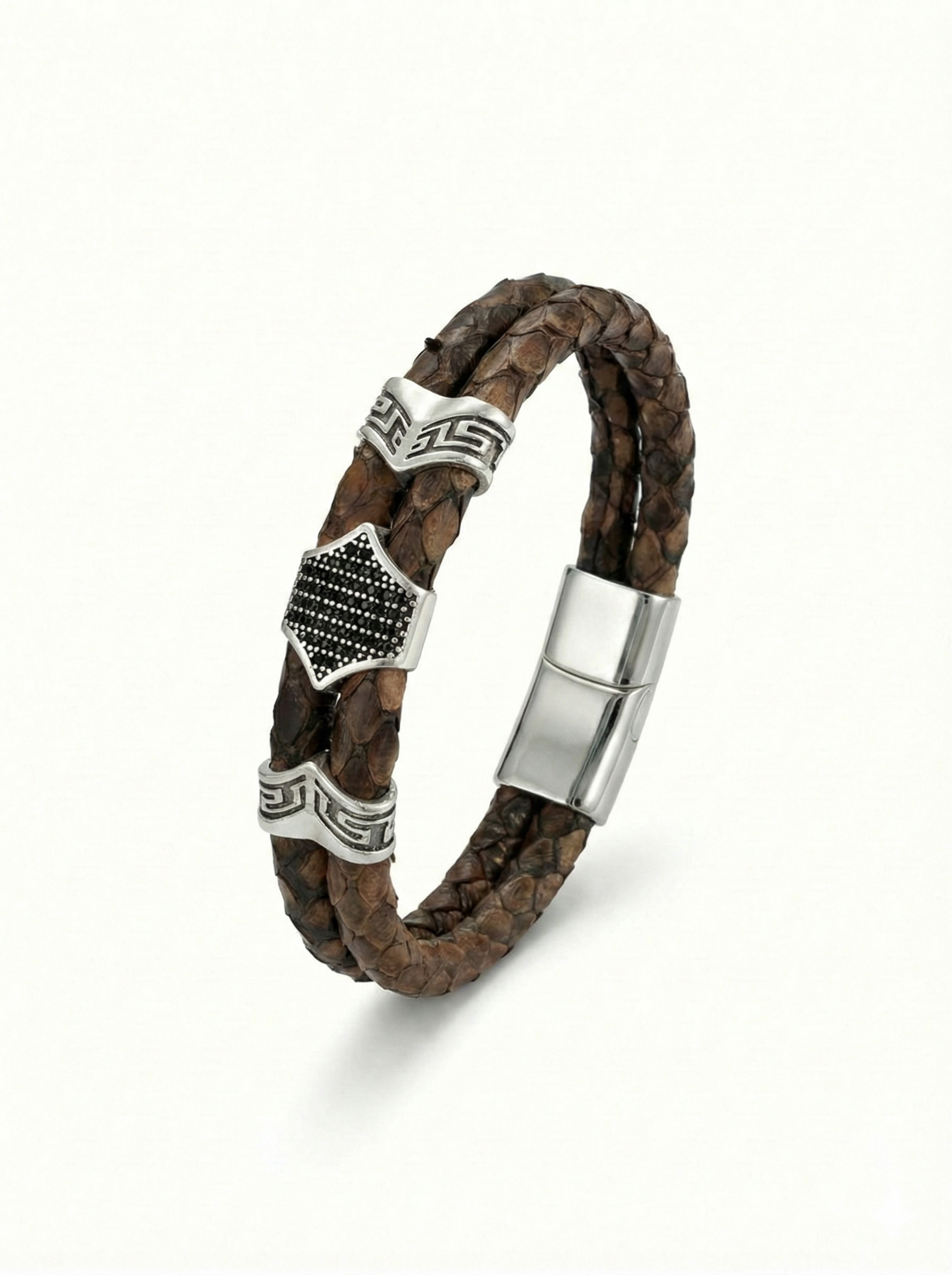 Serpente - İtalyan Yılan Derisi Bileklik