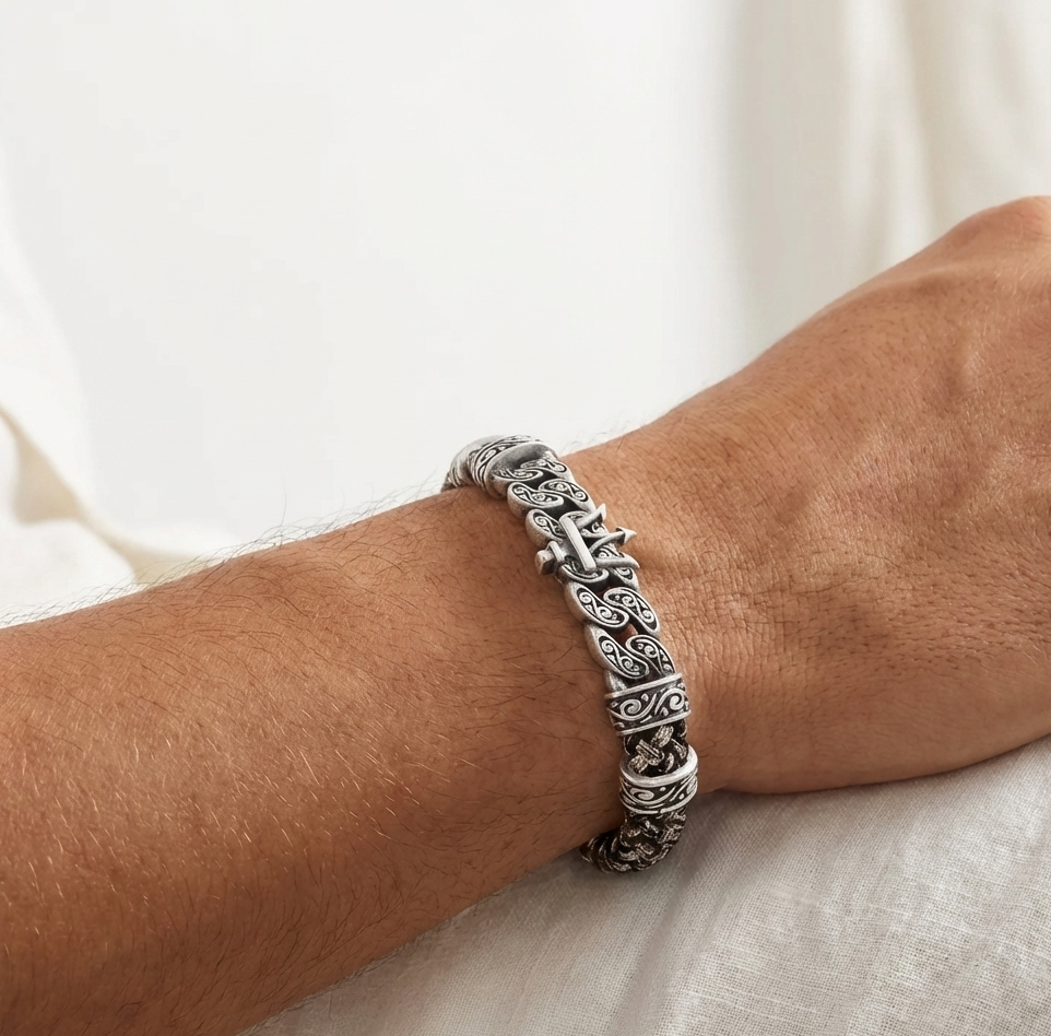 Ancona Rotta - Hakiki Deri Erkek Bileklik