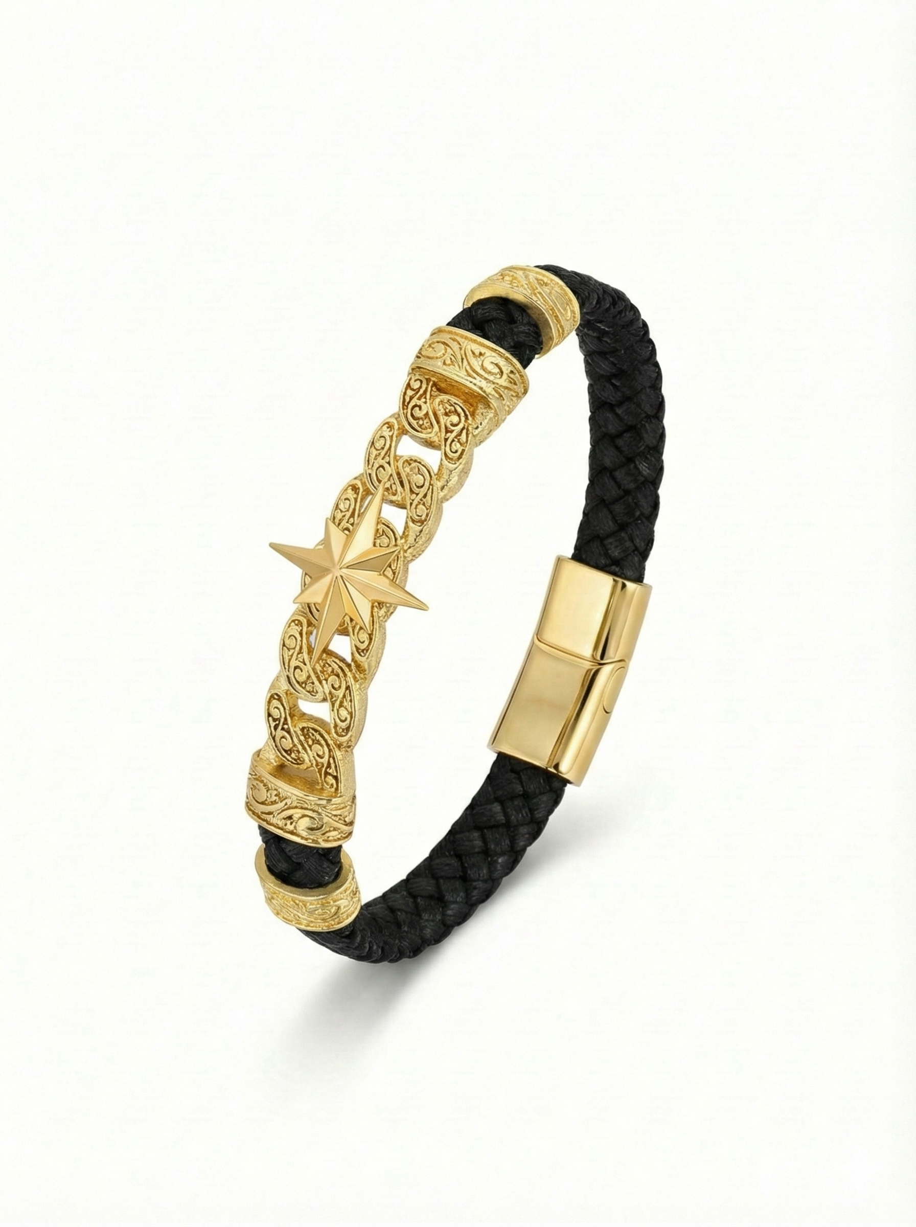 Roma Stella - Hakiki Deri Erkek Bileklik