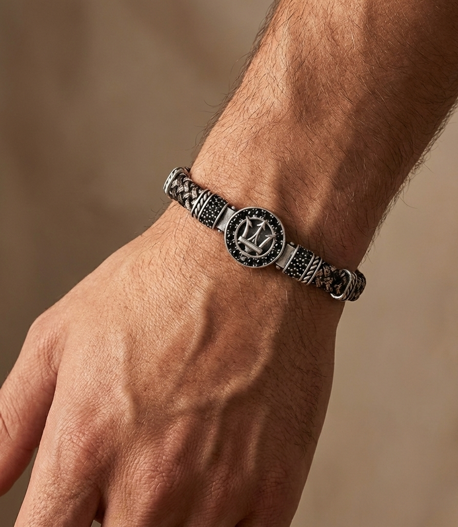 Ancona Rotta - Hakiki Deri Erkek Bileklik