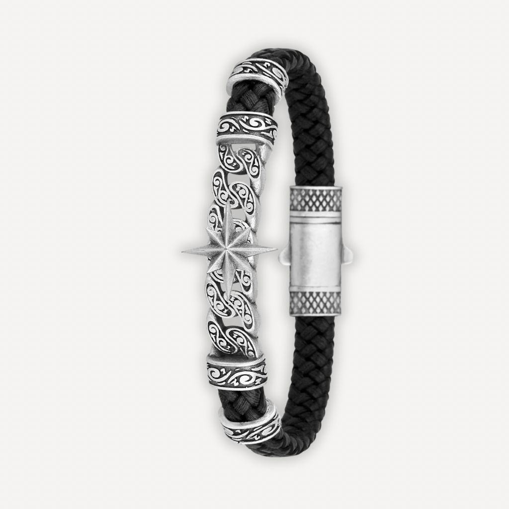 Roma Stella - Hakiki Deri Erkek Bileklik