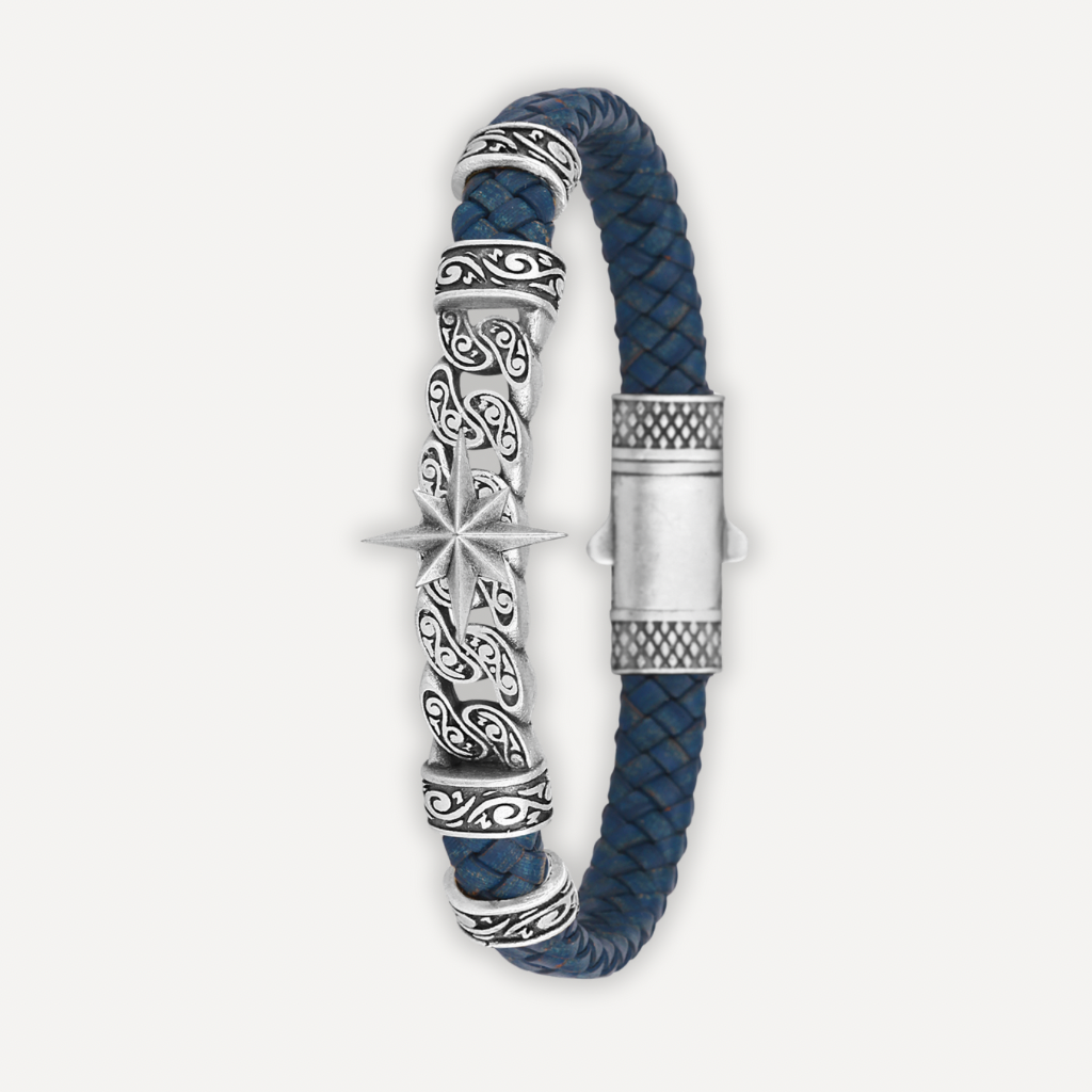 Roma Stella - Hakiki Deri Erkek Bileklik