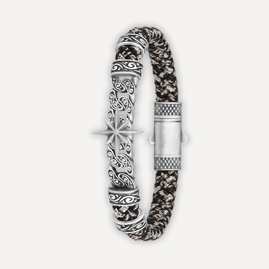 Roma Stella - Hakiki Deri Erkek Bileklik