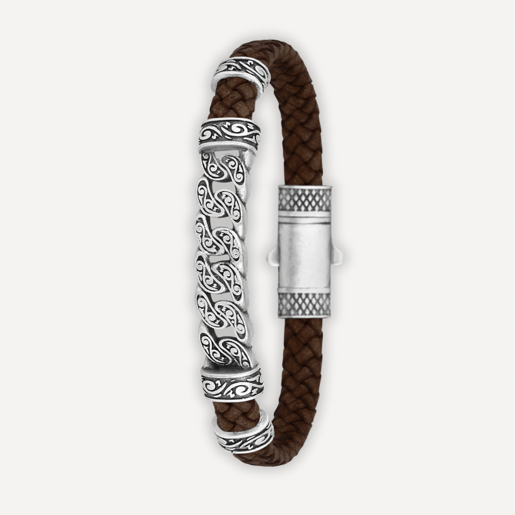 Torino Catena - Hakiki Deri Erkek Bileklik