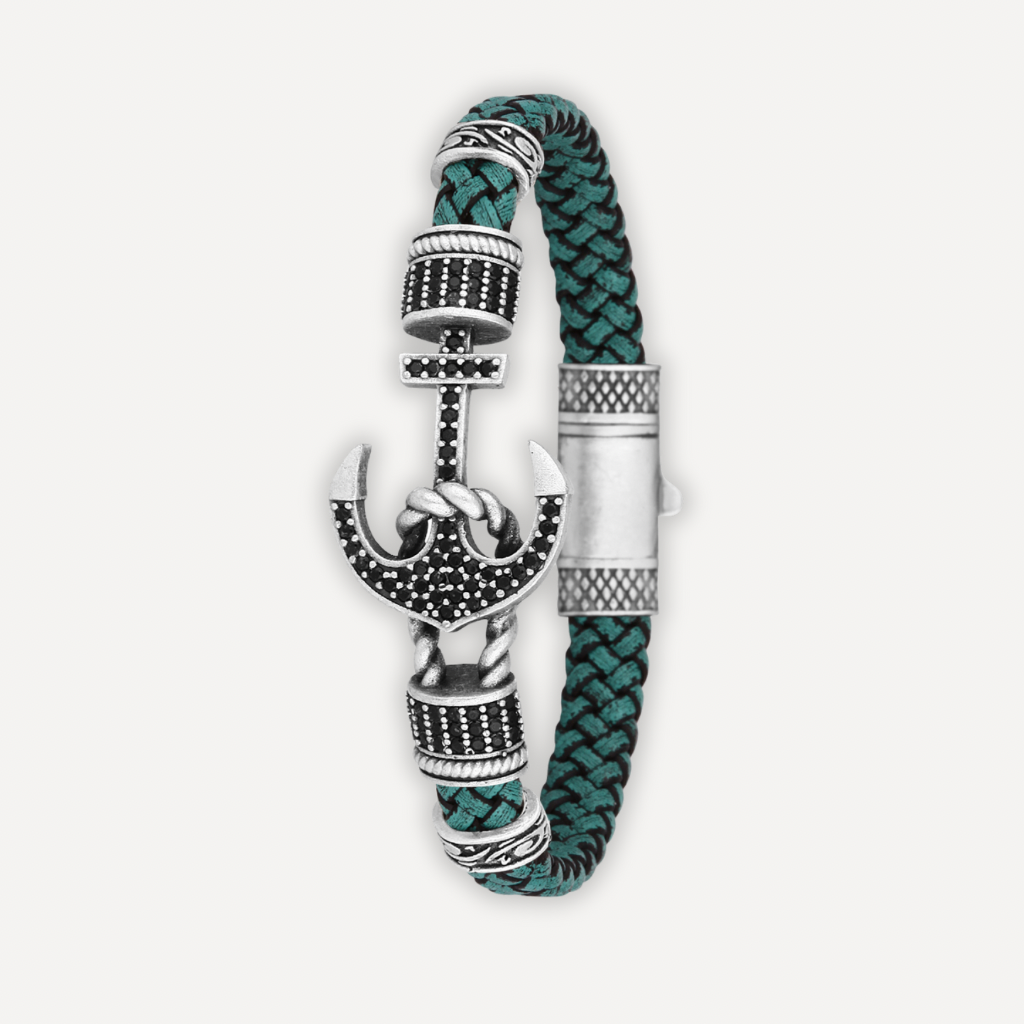 Venedik Ancora - Hakiki Deri Erkek Bileklik