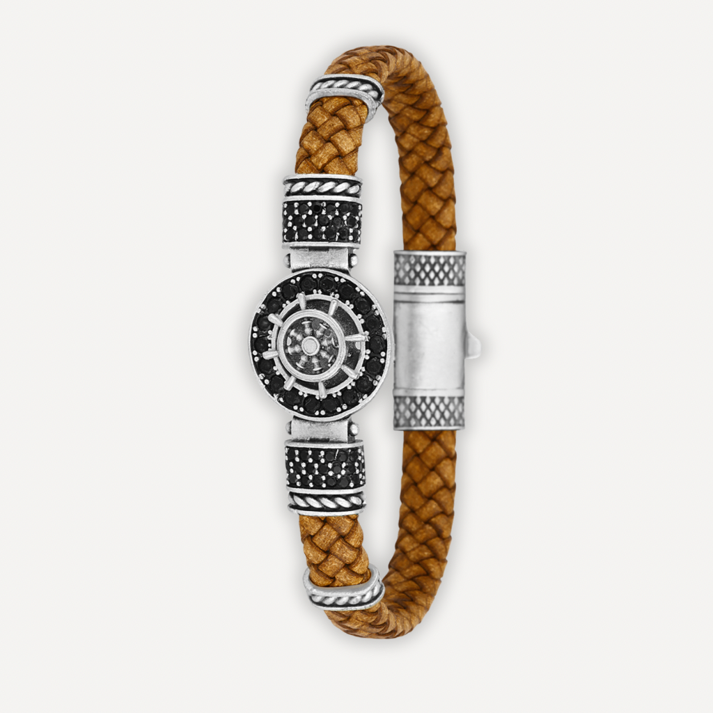 Cagliari Timone - Hakiki Deri Erkek Bileklik