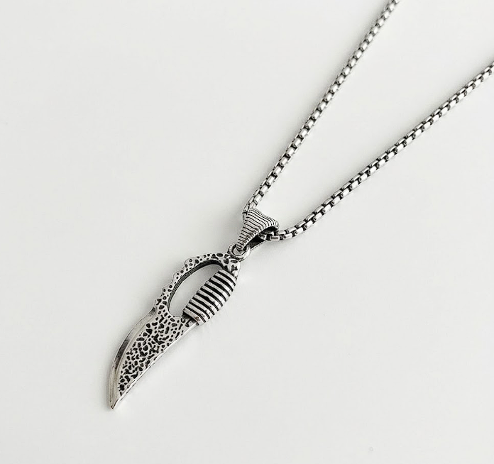 Coltello - Hançer Figürlü Çelik Kolye