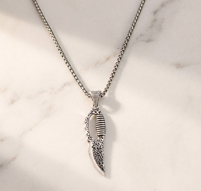 Coltello - Hançer Figürlü Çelik Kolye