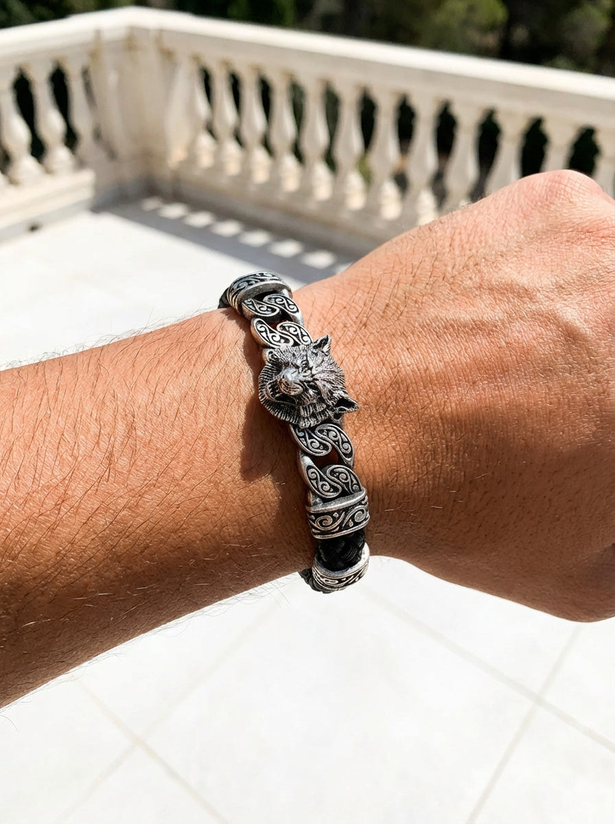 Verona Lupo - Hakiki Deri Erkek Bileklik