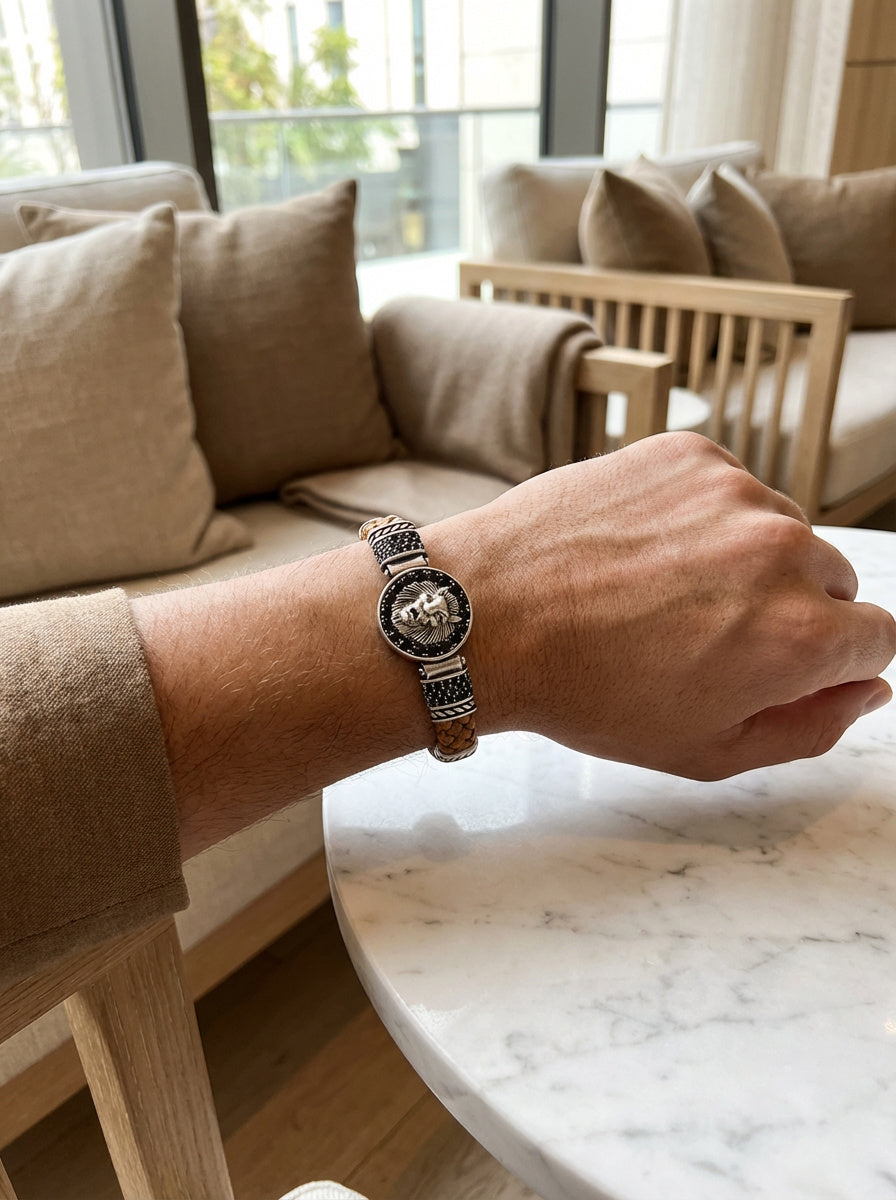 Milano Leone - Hakiki Deri Erkek Bileklik