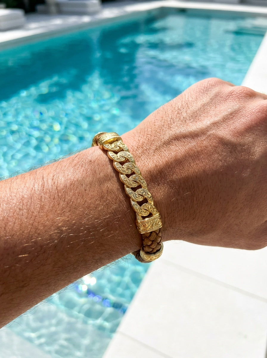 Torino Catena - Hakiki Deri Erkek Bileklik