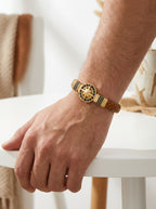 Cenova Bussola - Hakiki Deri Erkek Bileklik