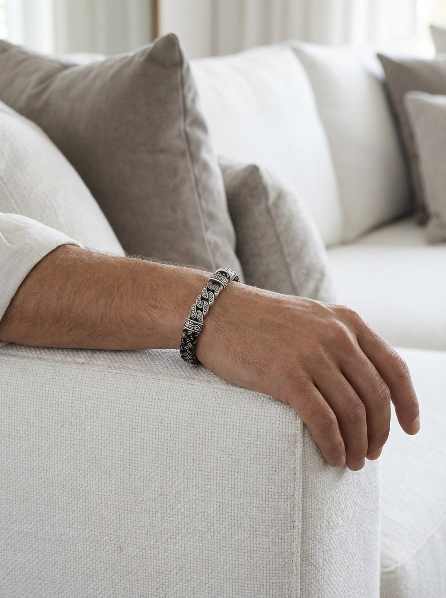 Torino Catena - Hakiki Deri Erkek Bileklik